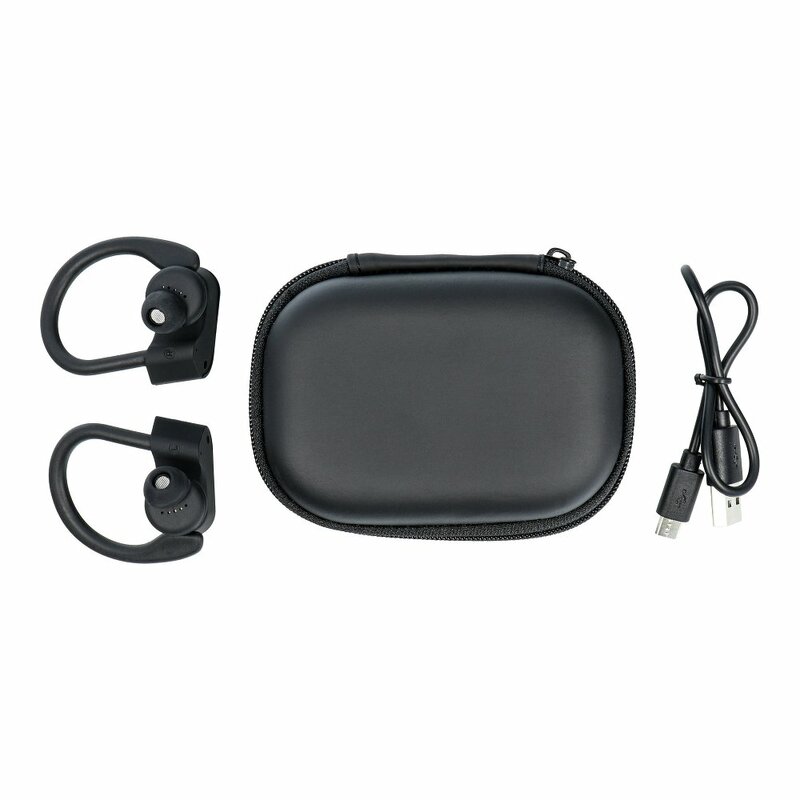 Casti In-Ear Universale Wireless EP-016 TWS Sport Cu Bluetooth Si Microfon Plus Cablu De Incarcare - Negru