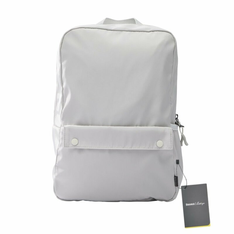 Rucsac laptop 13'' impermeabil cu buzunare Baseus, alb, LBJN-E02