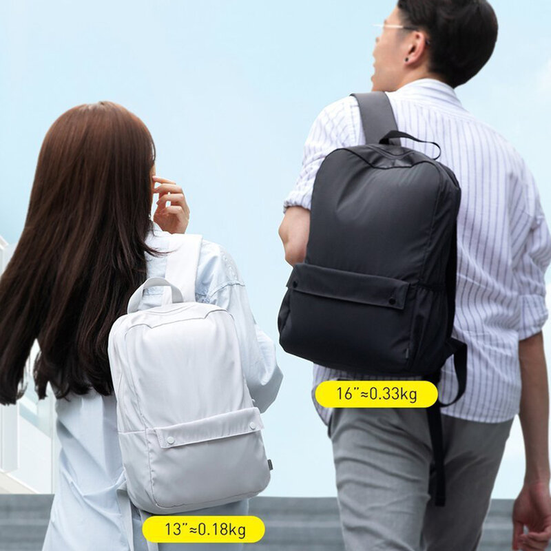 Rucsac laptop 13'' impermeabil cu buzunare Baseus, alb, LBJN-E02