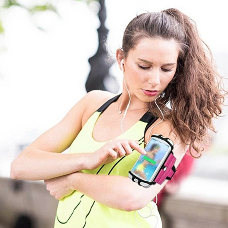 Husa Alergare Brat Mobster KV582 Pentru Telefon - Unghi Ajustabil 360° - Turcoaz