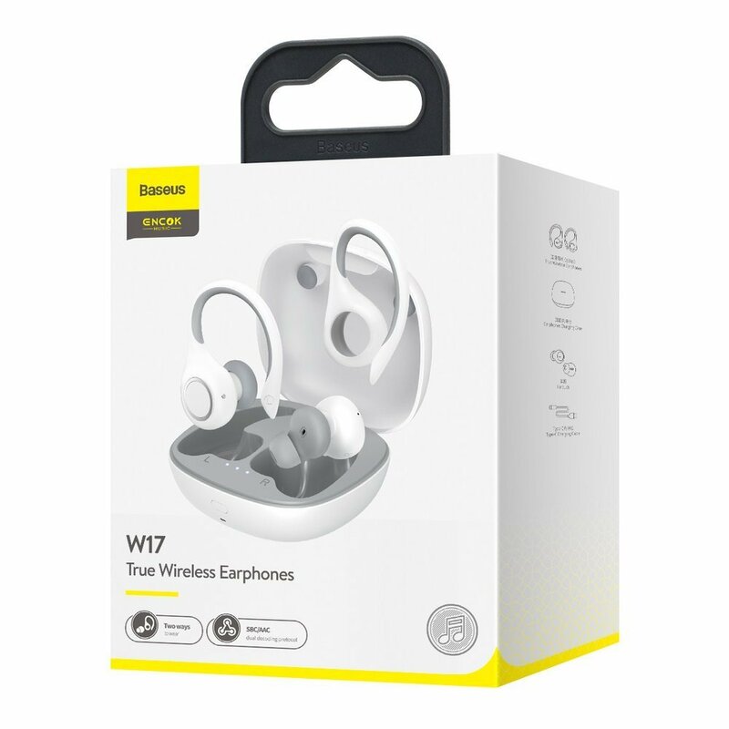 Casti In-Ear Baseus Encok W17 True Wireless Universale Android / iOS Bluetooth 5.0 - NGW17-02 - Alb