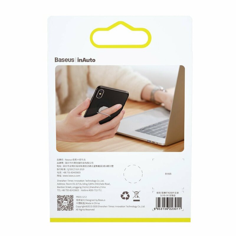 Suport inel pentru telefon, iRing Baseus, argintiu, SUYB-0S