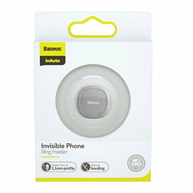 Suport inel pentru telefon, iRing Baseus, argintiu, SUYB-0S