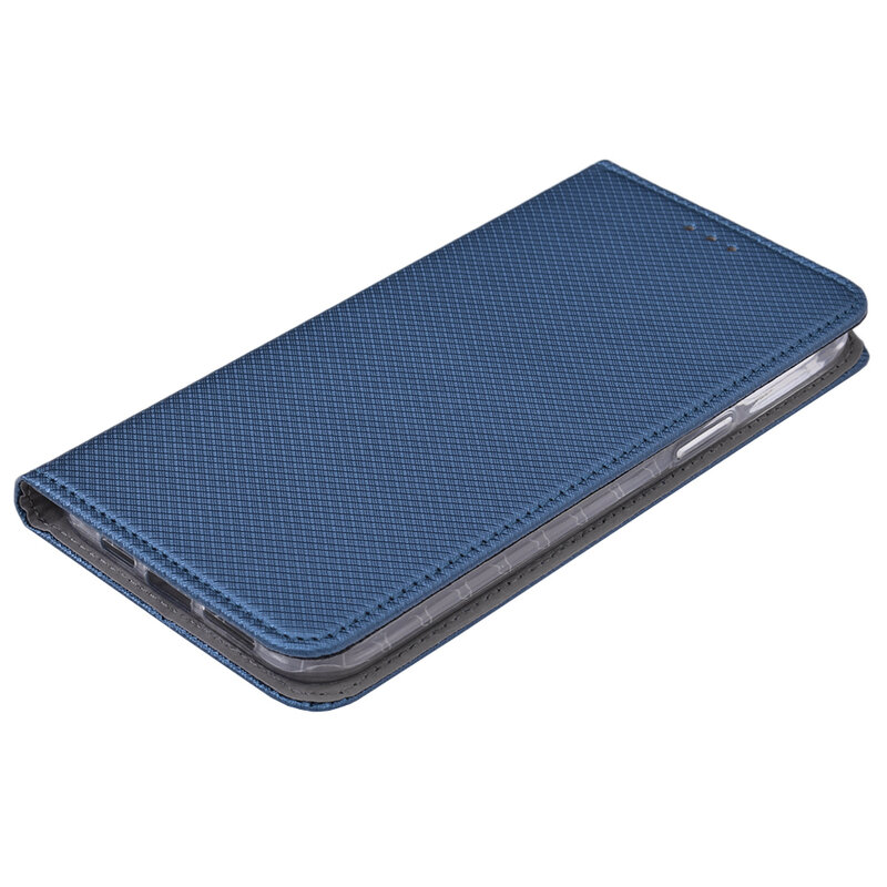 Husa Smart Book iPhone 12 Pro Flip - Albastru