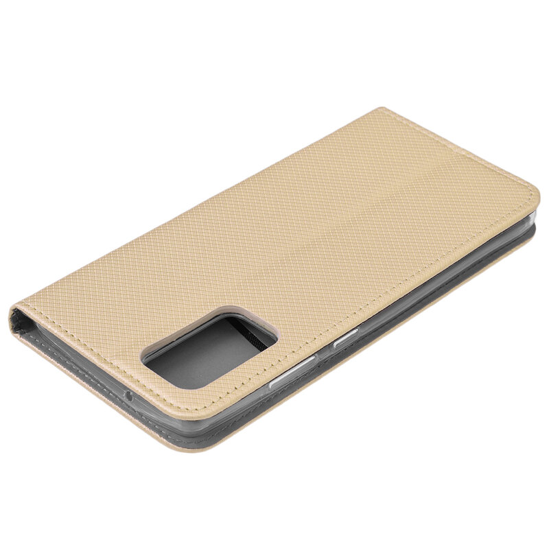 Husa Smart Book Samsung Galaxy Note 20 Flip - Auriu