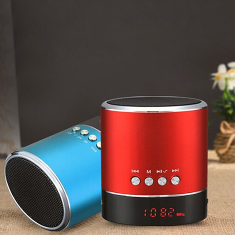 Boxa Portabila Universala Vennus A38s Wireless Cu Display LED/Bluetooth/Radio FM/Cablu Incarcare 3W - Albastru