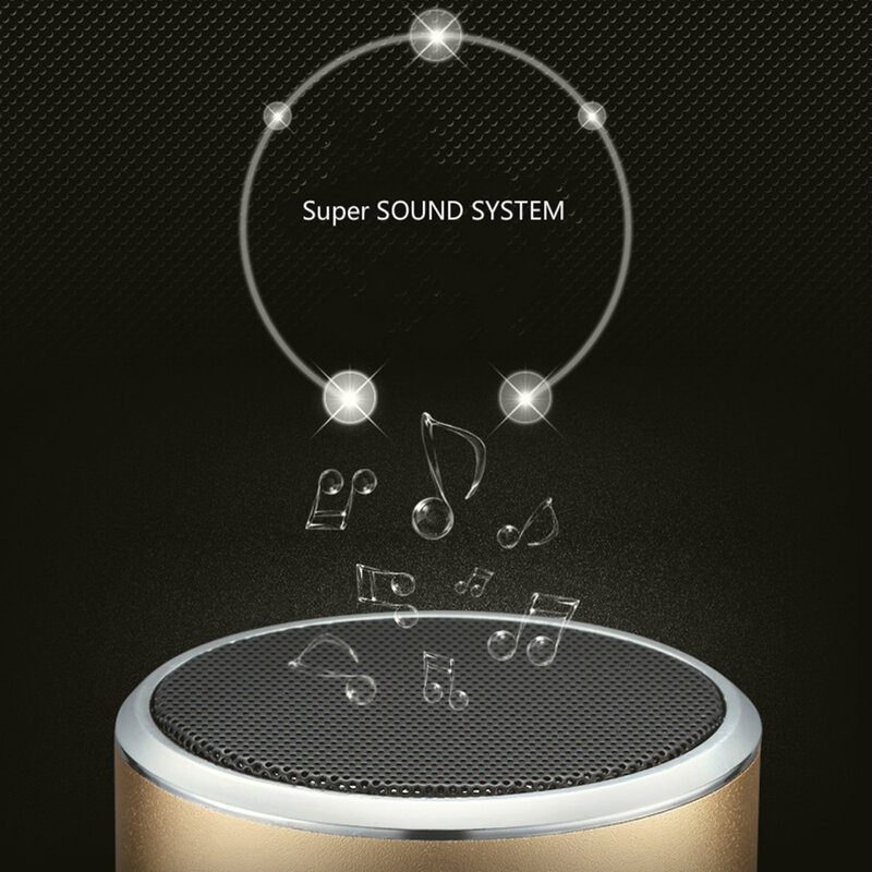 Boxa Portabila Universala Vennus A38s Wireless Cu Display LED/Bluetooth/Radio FM/Cablu Incarcare 3W - Auriu