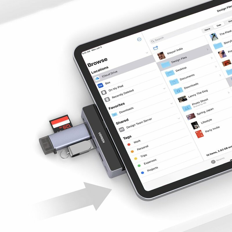 Docking station iPad Pro 11/12.9 Ugreen 2xUSB, HDMI, Jack 100W, 70688
