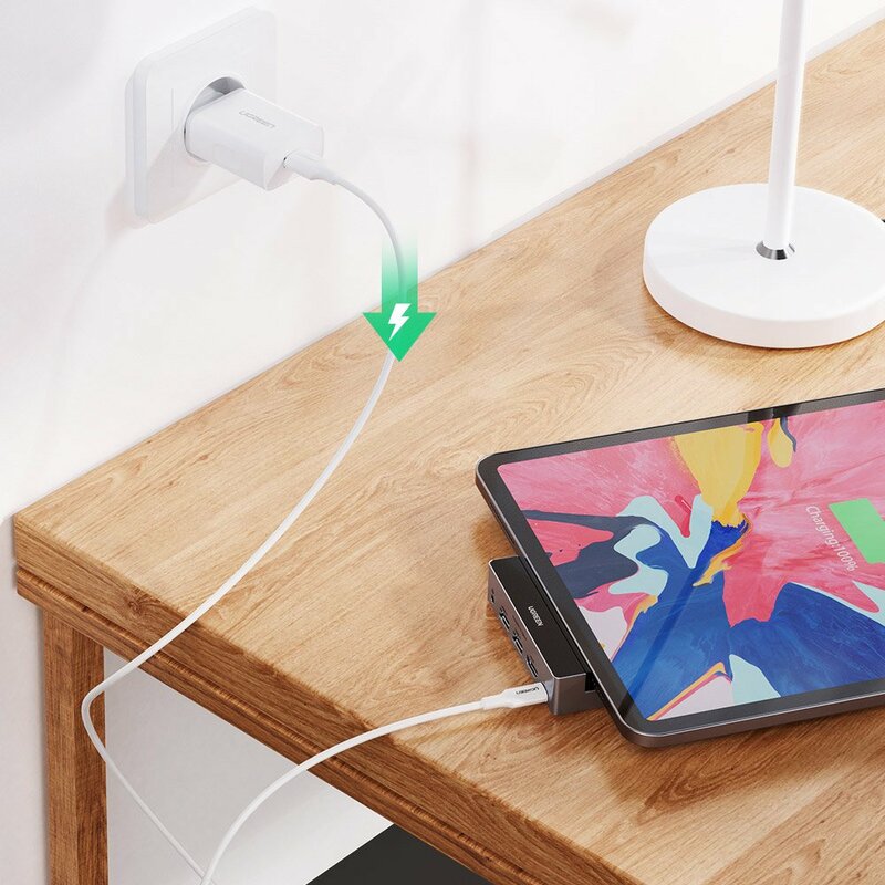 Docking station iPad Pro 11/12.9 Ugreen 2xUSB, HDMI, Jack 100W, 70688