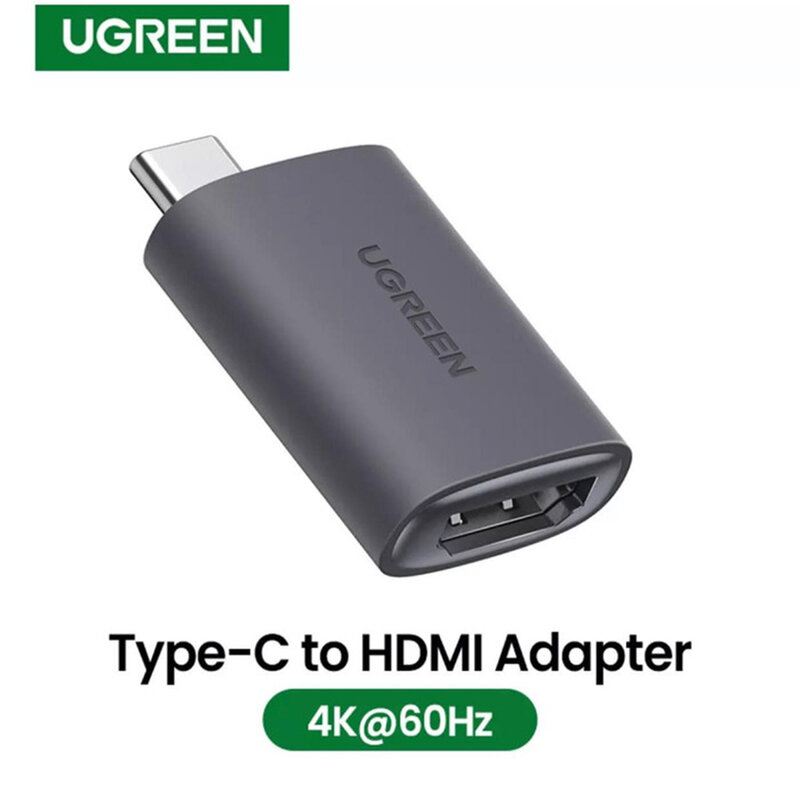 Convertor video Ugreen US320, adaptor Type-C la HDMI 4K, 60Hz, gri, 70450 