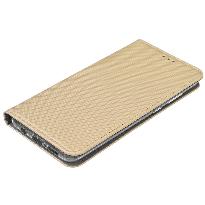 Husa Smart Book Xiaomi Redmi Note 8 Pro Flip - Auriu