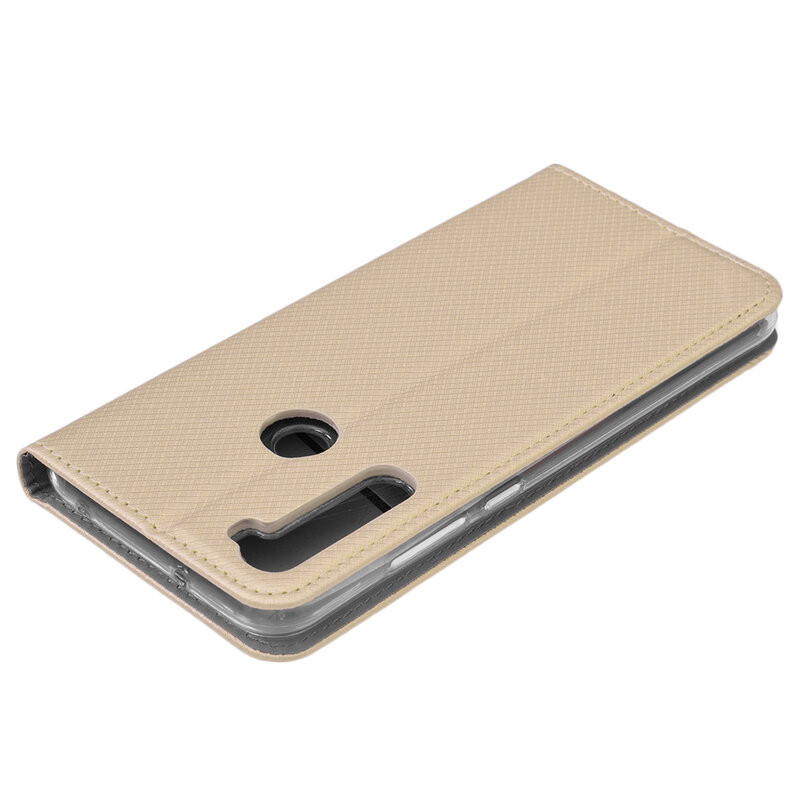 Husa Smart Book Xiaomi Redmi Note 8T Flip - Auriu