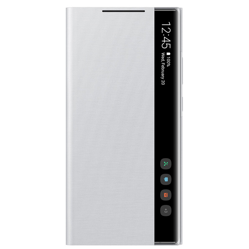 Husa Originala Samsung Galaxy Note 20 Ultra 5G Smart Clear View Cover - Silver