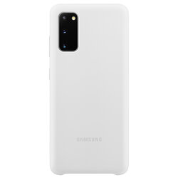 Husa Originala Samsung Galaxy S20 5G Silicone Cover - Alb