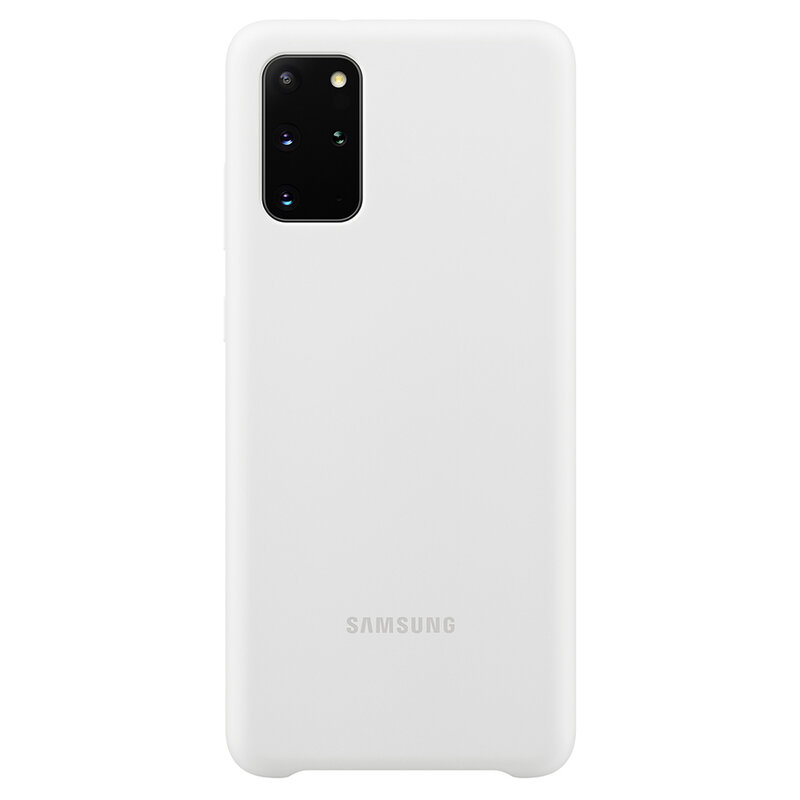 Husa Originala Samsung Galaxy S20 Plus 5G Silicone Cover - Alb