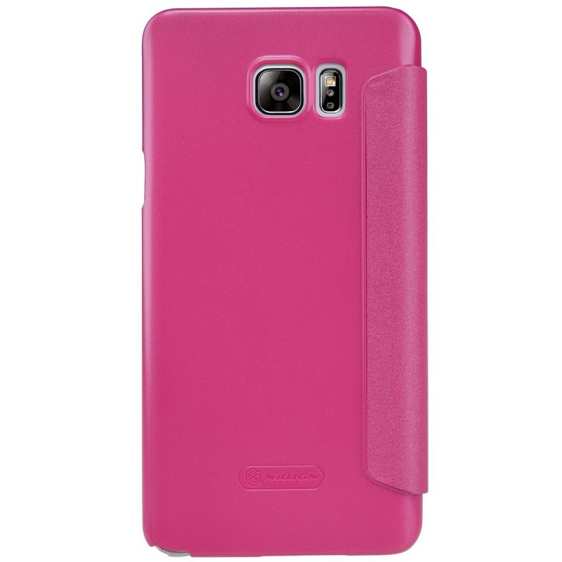 Husa Samsung Galaxy Note 5 N920 Nillkin Sparkle S-View Flip Roz