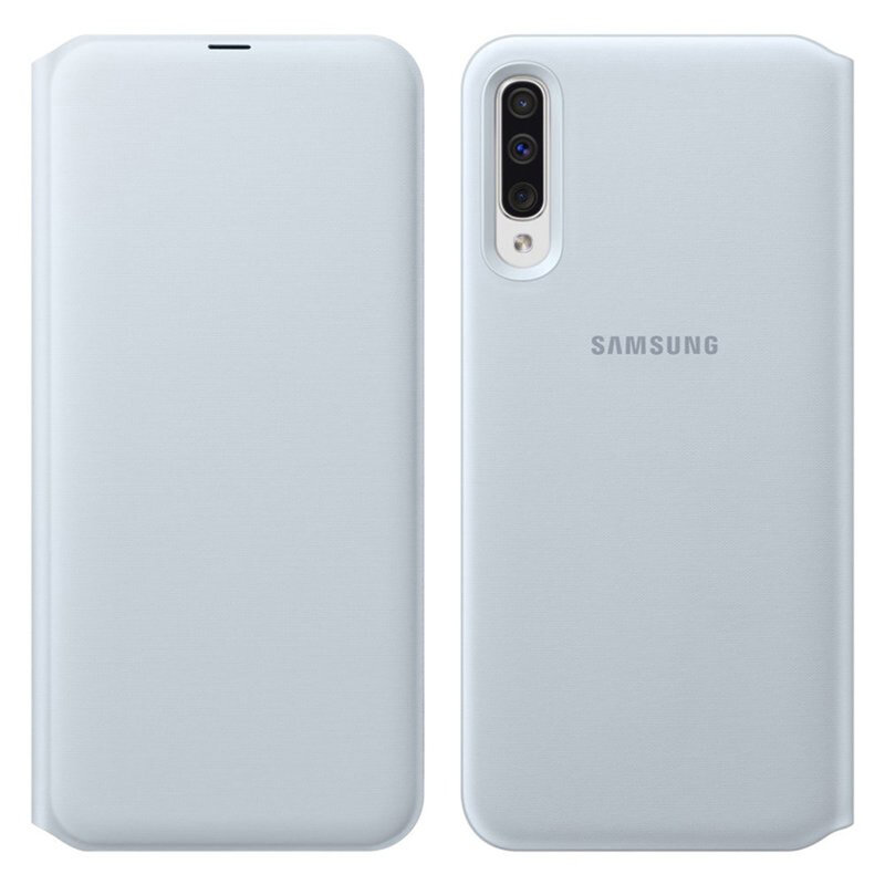 Husa Originala Samsung Galaxy A70s Wallet Cover - Alb
