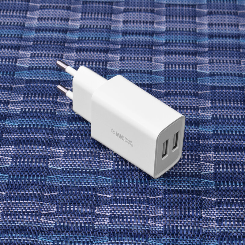 Incarcator Priza WK Design WP-U56 Incarcare Rapida 2xUSB Universal 2.0A - Alb