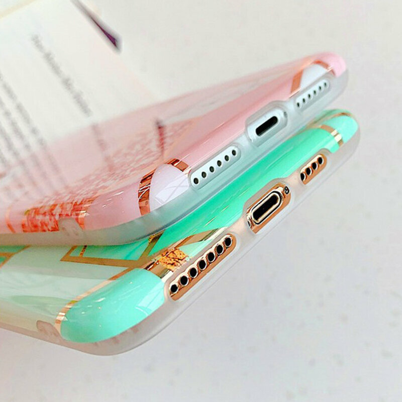 Husa Samsung Galaxy S20 Plus 5G Mobster Laser Marble Shockproof TPU - Roz