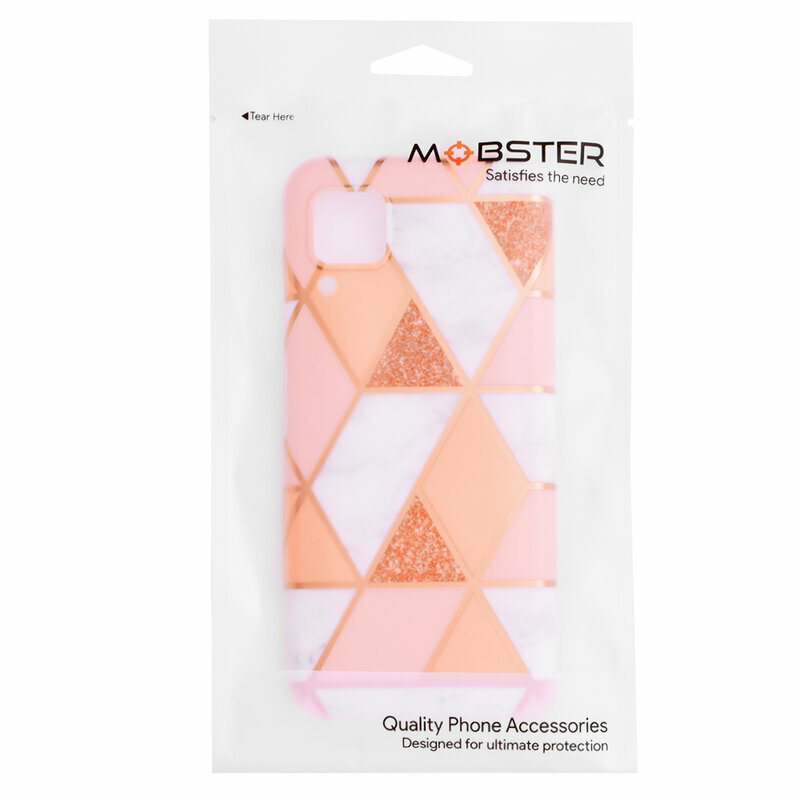 Husa Samsung Galaxy S20 Plus 5G Mobster Laser Marble Shockproof TPU - Roz