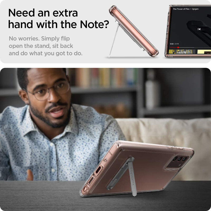 Husa Samsung Galaxy Note 20 Spigen Ultra Hybrid S - Crystal Clear