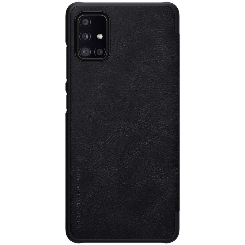 Husa Samsung Galaxy A51 5G Nillkin QIN Leather, negru