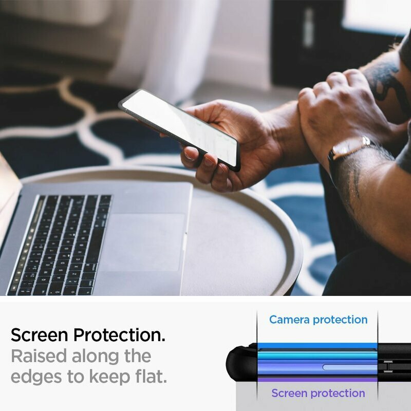 Husa Xiaomi Redmi K30 5G Spigen Rugged Armor, negru