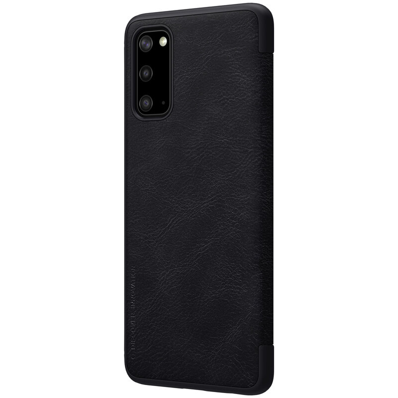 Husa Samsung Galaxy S20 5G Nillkin QIN Leather, negru