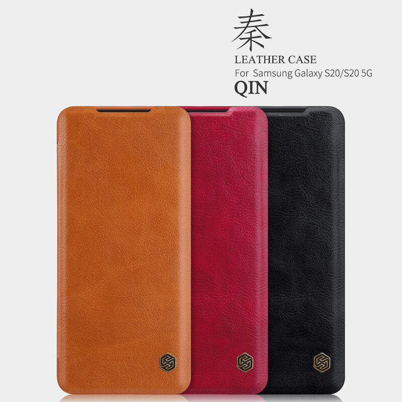 Husa Samsung Galaxy S20 5G Nillkin QIN Leather, negru