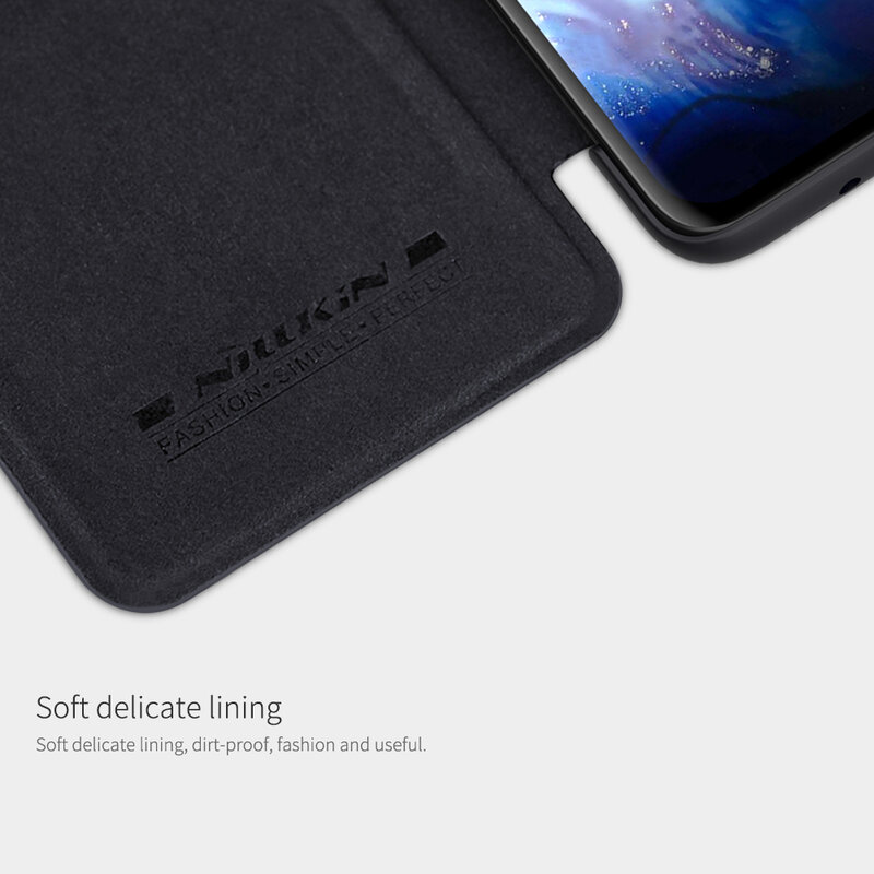 Husa Samsung Galaxy S20 5G Nillkin QIN Leather, negru