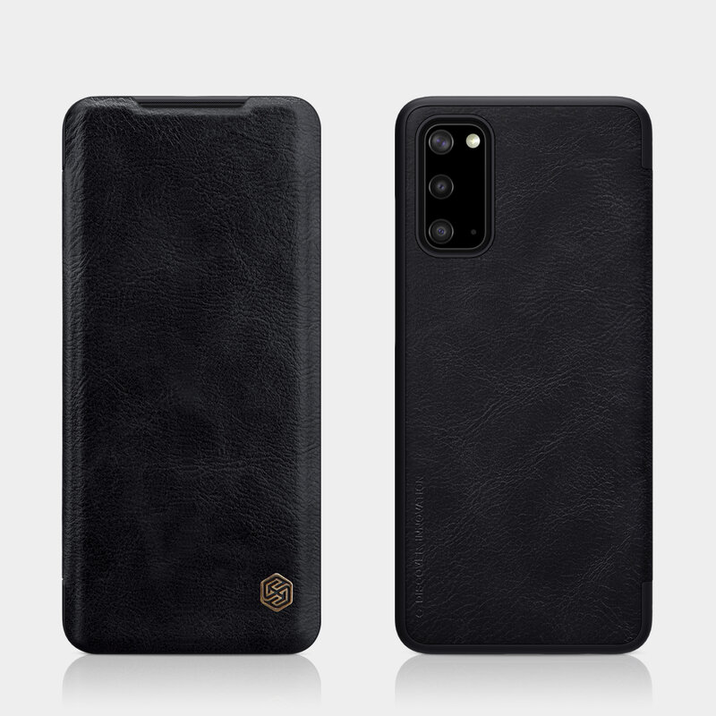 Husa Samsung Galaxy S20 5G Nillkin QIN Leather, negru