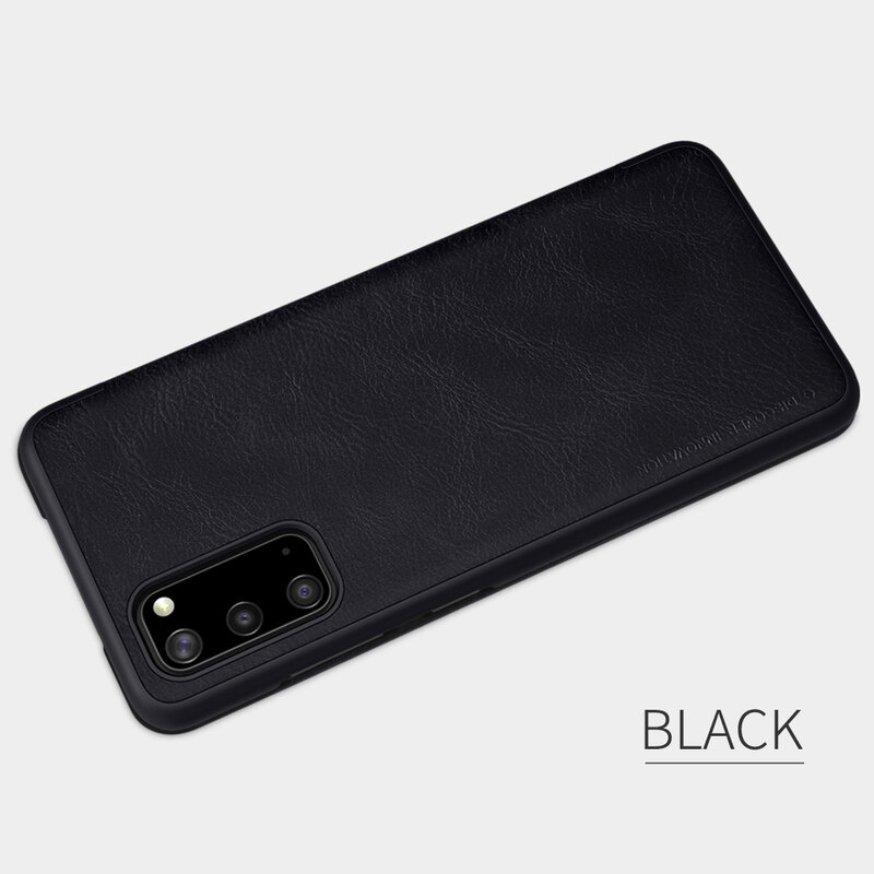 Husa Samsung Galaxy S20 5G Nillkin QIN Leather, negru