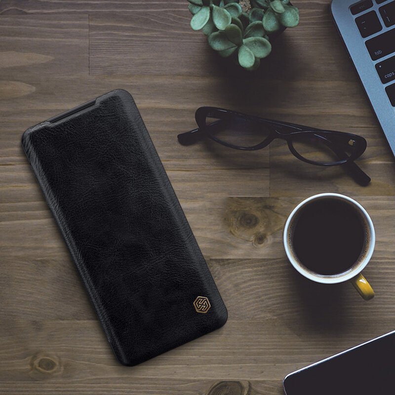 Husa Samsung Galaxy S20 5G Nillkin QIN Leather, negru