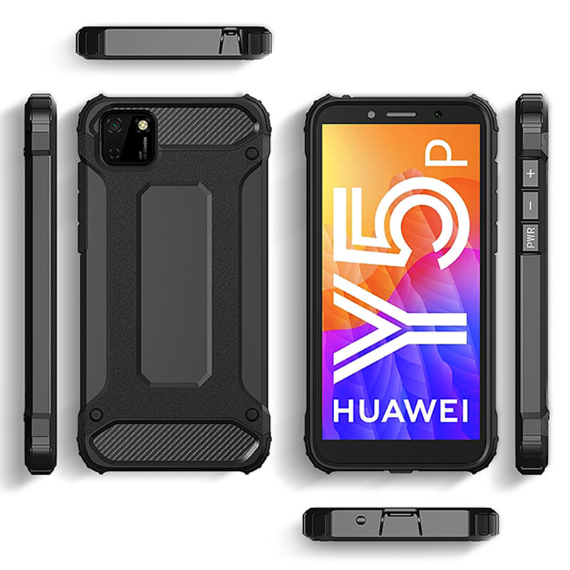 Husa Huawei Y5p Techsuit Hybrid Armor, negru