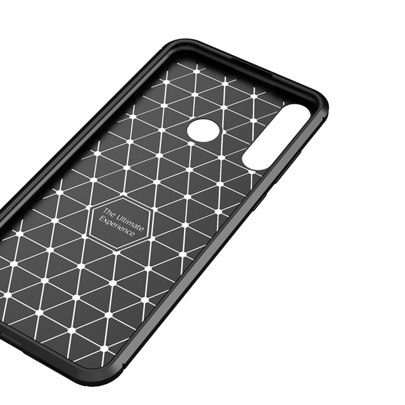 Husa Huawei P Smart S / Y8p Carbon Fiber Skin - Albastru