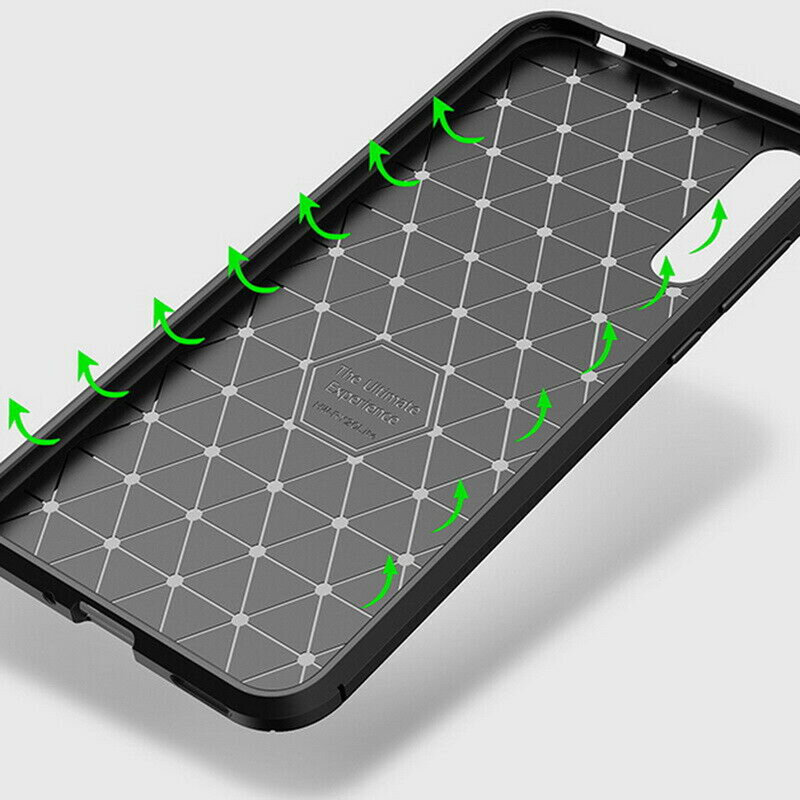 Husa Huawei P Smart S / Y8p Carbon Fiber Skin - Albastru