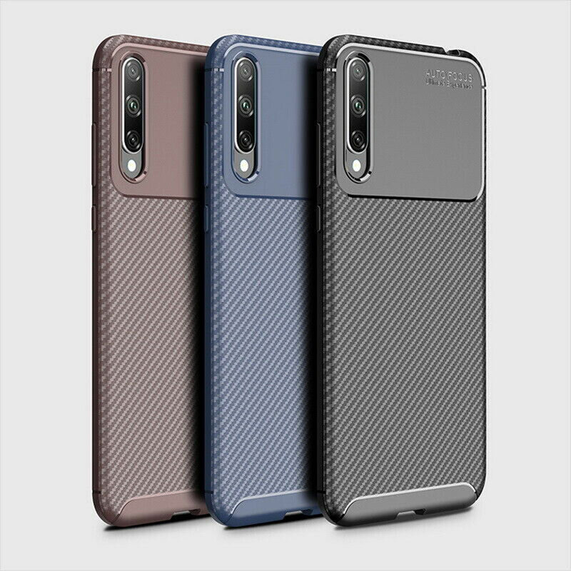 Husa Huawei P Smart S / Y8p Carbon Fiber Skin - Albastru