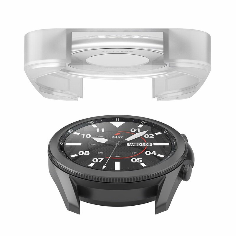 [Pachet 2x] Folie Samsung Galaxy Watch 3 45mm Spigen ProFlex EZ Fit Full Cover 8H - Clear