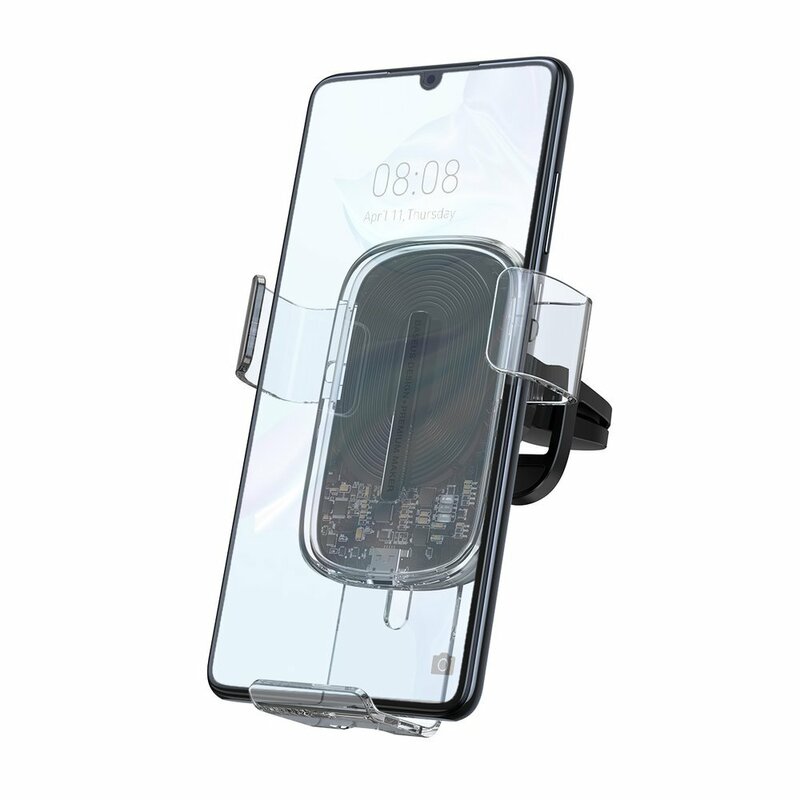 Suport Auto Telefon Baseus Gravity Cu Incarcare Wireless - WXYL-K02 - Transparent