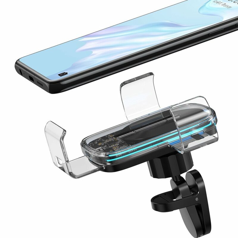 Suport Auto Telefon Baseus Gravity Cu Incarcare Wireless - WXYL-K02 - Transparent