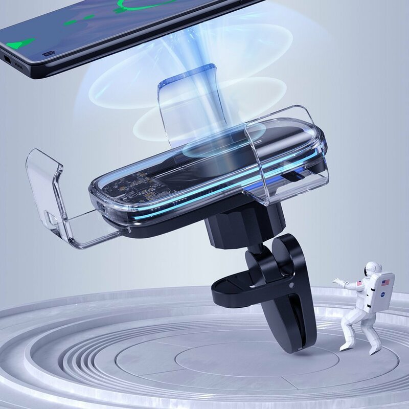 Suport Auto Telefon Baseus Gravity Cu Incarcare Wireless - WXYL-K02 - Transparent
