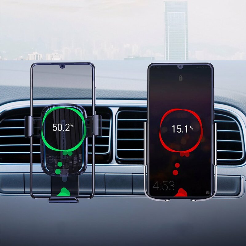 Suport Auto Telefon Baseus Gravity Cu Incarcare Wireless - WXYL-K02 - Transparent