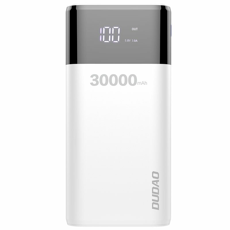 Baterie Externa Dudao K8Max 30000mAh 4xUSB/Micro-USB/Type-C/Lightning 4A - Alb