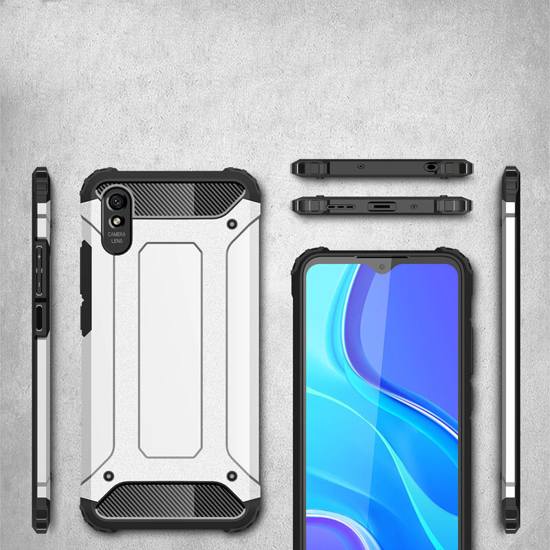 Husa Xiaomi Redmi 9A Techsuit Hybrid Armor, negru