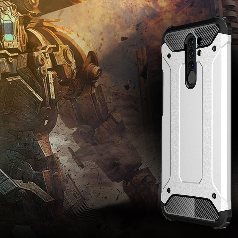 Husa Xiaomi Redmi 9 Techsuit Hybrid Armor, negru