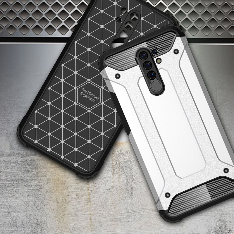 Husa Xiaomi Redmi 9 Techsuit Hybrid Armor, negru