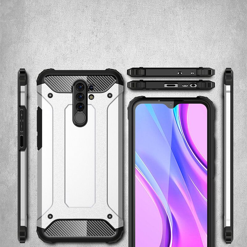 Husa Xiaomi Redmi 9 Techsuit Hybrid Armor, negru