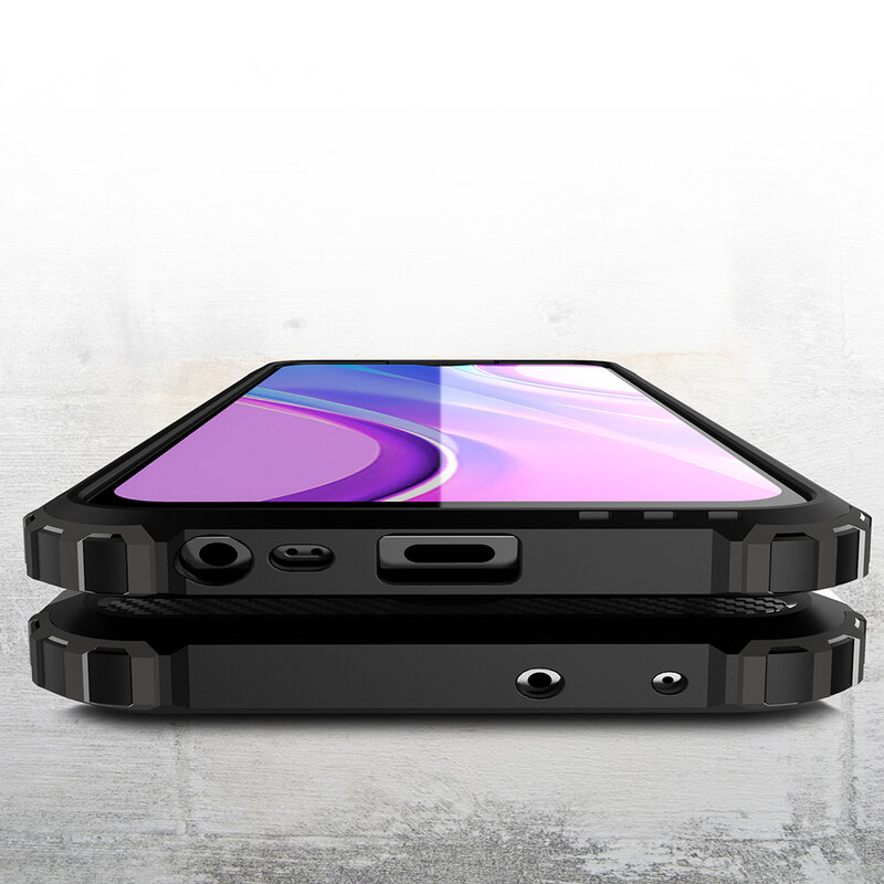 Husa Xiaomi Redmi 9 Techsuit Hybrid Armor, negru