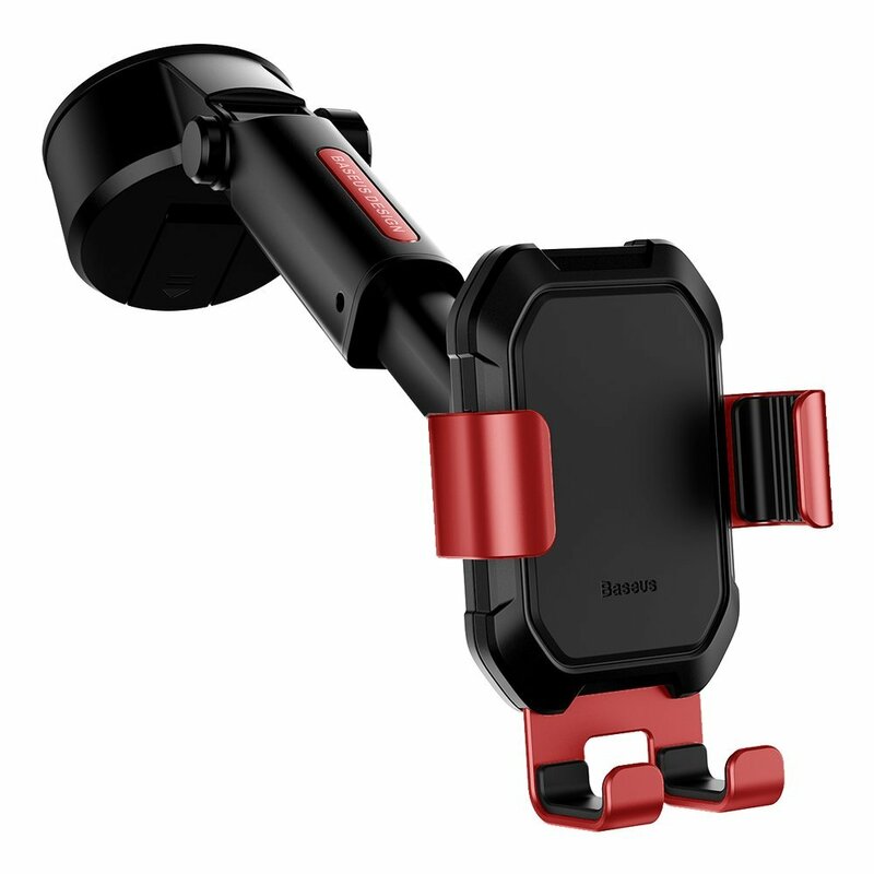 Suport Auto Telefon Baseus Tank Pentru Parbriz / Bord - SUYL-TK09 - Rosu