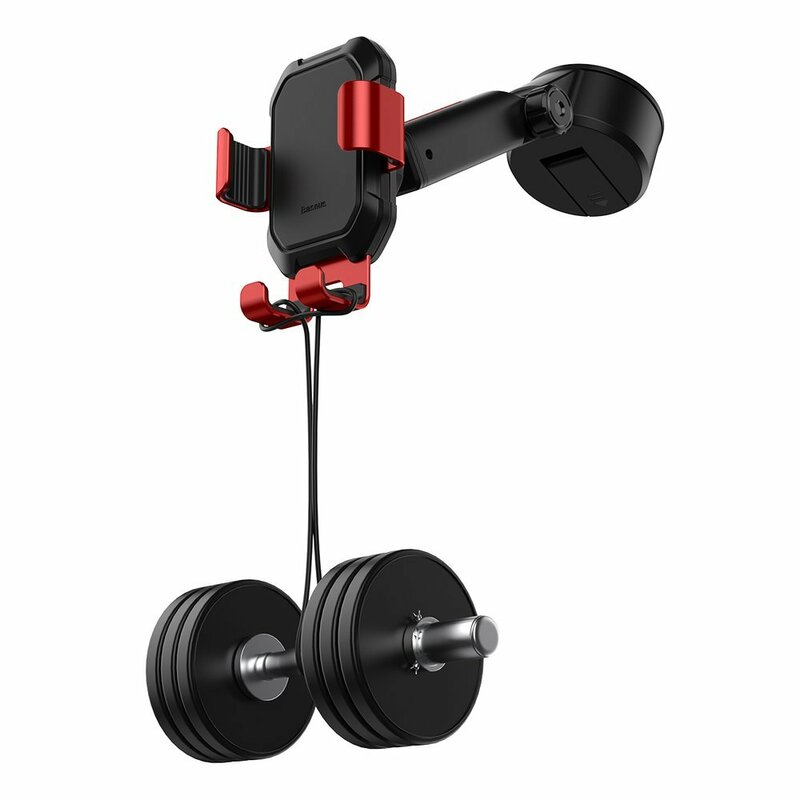 Suport Auto Telefon Baseus Tank Pentru Parbriz / Bord - SUYL-TK09 - Rosu